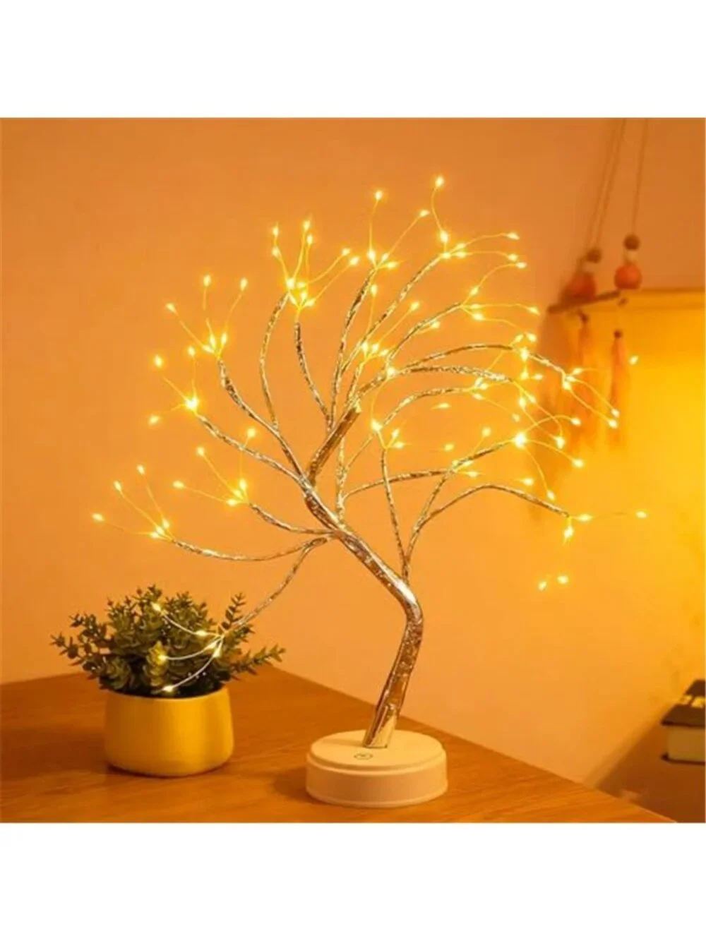 LED Bonsai Tree Light USB Battery Powered Table Lamp Home Decor Night Light